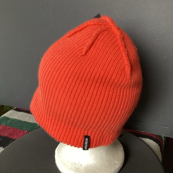 Burton Orange Knit Beanie Hat - Picture 11 of 11